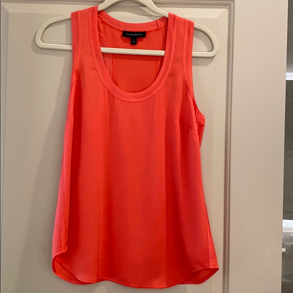 Banana republic silk sleeveless top.